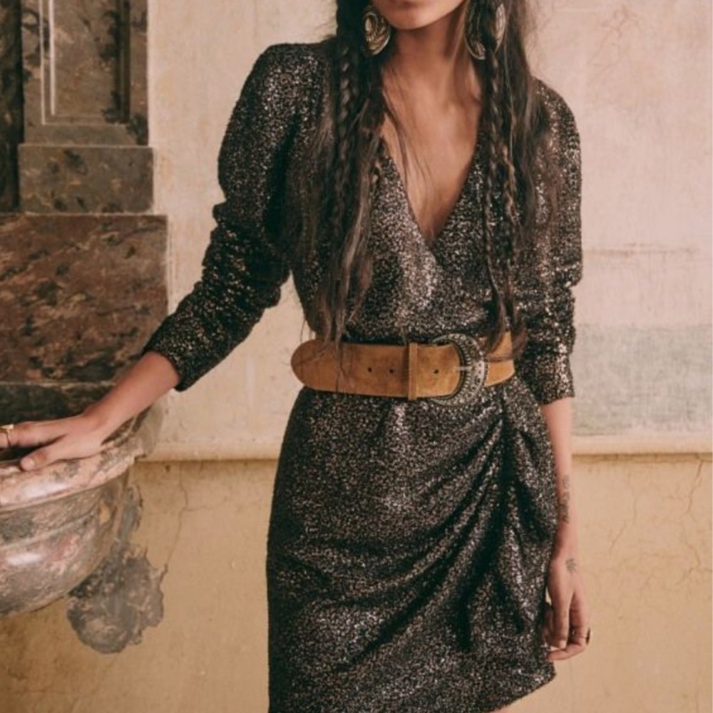 SEZANE Zoey Sequin Dress 🪩